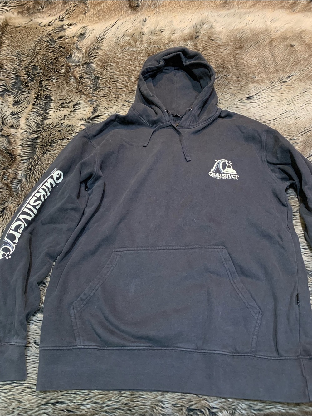 Quiksilver Men's Omni Logo Pullover Hoodie Size L